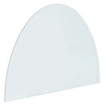 vidaXL Plaque en verre de cheminée Transparent 800 x 600 mm Verre
