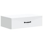 vidaXL Table d'appoint murale Blanc 59 x 34 5 x 17 cm