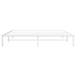 vidaXL Cadre de lit métal blanc 193x203 cm