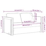 vidaXL Canapé-lit 2 en 1 taupe 112x174x55 cm tissu