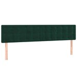 vidaXL Sommier à lattes de lit et matelas Vert foncé 180x200cm Velours