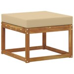 vidaXL Ensemble de canapés d'extérieur 8 pc Naturel et Beige