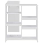 vidaXL Table de bar avec tablette amovible Blanc 138x39x110 cm