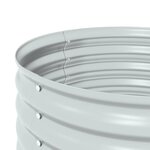 vidaXL Lit surélevé de jardin 80x80x81 cm Acier galvanisé Argenté