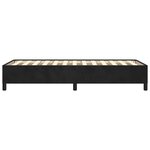 vidaXL Cadre de lit sans matelas noir king taille unique velours