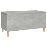 vidaXL Table basse Gris béton 90x44 5x45 cm Bois d'ingénierie