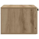 vidaXL Meuble TV mural 59 5 x 41 x 30 cm Chêne artisanal