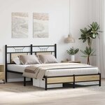 vidaXL Cadre de lit sans matelas chêne sonoma 140x200 cm