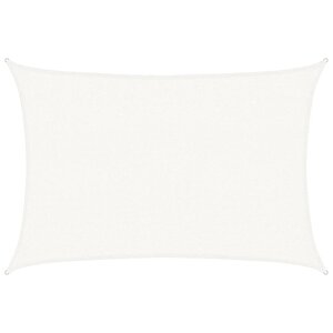 vidaXL Voile d'ombrage 160 g/m² Blanc 2 5x4 m PEHD
