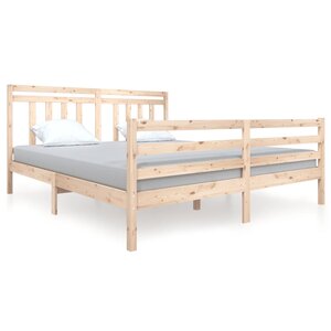 vidaXL Cadre de lit sans matelas bois massif