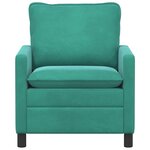 vidaXL Canapé Turquoise 76 x 81 x 87 5 cm Velours