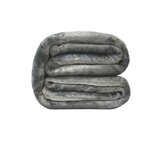 Couverture microflanelle 220 x 240 cm gris