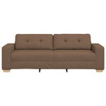 Canapé 3 places vidaXL Marron 180 cm en tissu