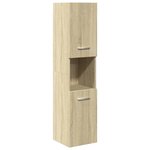 vidaXL Ensemble de meubles de salle de bain 5 Pièces chêne sonoma