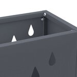 vidaXL Porte-parapluie avec stockage Anthracite 28 x 12 x 41 cm Acier