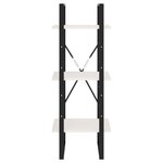 vidaXL Bibliothèque à 3 niveaux Blanc 40x30x105 cm Bois de pin massif