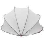 vidaXL Dôme de piscine Gris et orange 405 x 405 x 192 cm