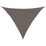 vidaXL Voile d'ombrage 160 g/m² Anthracite 5x5x6 m PEHD