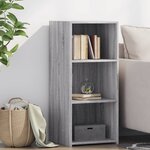 vidaXL Buffet sonoma gris 40x41x93 cm bois d'ingénierie