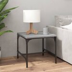 vidaXL Table basse Sonoma gris 50x50x35 cm Bois d'ingénierie