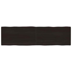 vidaXL Dessus de table bois massif traité bordure assortie