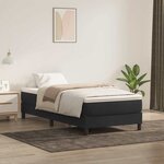 vidaXL Sommier à lattes de lit sans matelas noir 90x220 cm velours