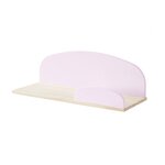 KIDDY Lit en bois laqué et brut et sommier + Chevet 1 porte + Etagère 45 cm + Etagère 65cm