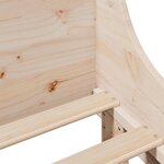 vidaXL Cadre de lit sans matelas 75x190 cm bois de pin massif