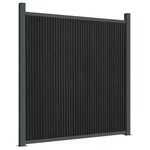 vidaXL Panneau de clôture gris 872x186 cm WPC