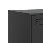 vidaXL Meubles TV 2 Pièces noir 67x39x44 cm acier