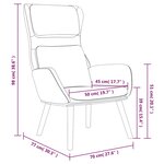 vidaXL Chaise de relaxation Vert clair Velours
