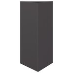 vidaXL Jardinières 2 Pièces noir triangulaire 40x34 5x70 cm acier