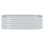 vidaXL Lit surélevé de jardin 160x80x44 cm Acier galvanisé Argenté
