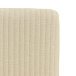 vidaXL Chaises à manger lot de 6 crème tissu