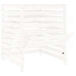 vidaXL Composteur Blanc 82 5x82 5x99 5 cm Bois massif de pin