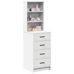 vidaXL Haut Armoire Blanc 40 x 41 x 135 cm Bois d'ingénierie