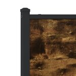 vidaXL Cadre de lit en métal sans matelas chêne fumé 100x190 cm