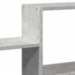 vidaXL Étagère murale gris béton 96x18x60 cm bois d'ingénierie