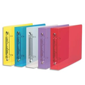 Classeur 2 anneaux HAWAI à L'italienne A5 Coloris translucide Aléatoire ELBA