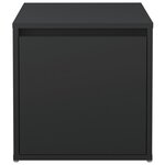 VidaXL Tiroir boîte noir 40 5x40x40 cm bois d'ingénierie