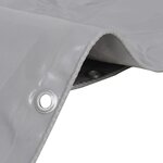 vidaXL Bâche 650 g / m² 5 x 6 m Gris