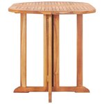 vidaXL Table pliable de jardin papillon 120x70x75 cm Bois teck solide