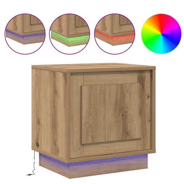 vidaXL Cabinet de chevet Chêne artisanal 44 x 34 5 x 45 cm