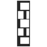 vidaXL Bibliothèque/Séparateur de pièce Noir Bois d’ingénierie