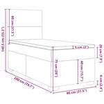 vidaXL Sommier à lattes de lit et matelas Vert foncé 80x200 cm Velours