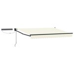 vidaXL Auvent rétractable électrique Crème et Anthracite 3 x 2 5 m
