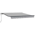 vidaXL Auvent rétractable automatique anthracite et blanc 300x250 cm
