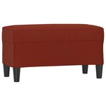 vidaXL Banc Rouge bordeaux 70x35x41 cm Similicuir