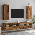 vidaXL Meubles TV 2 Pièces vieux bois 30 5x30x90 cm bois d'ingénierie