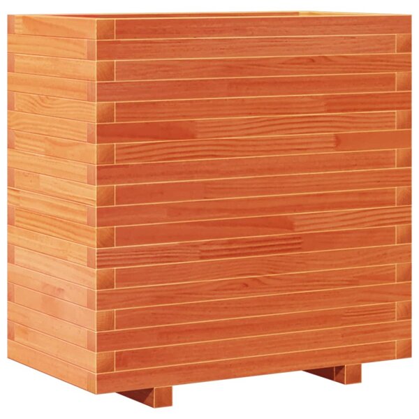 vidaXL Jardinière cire marron 70x40x72 cm bois de pin massif